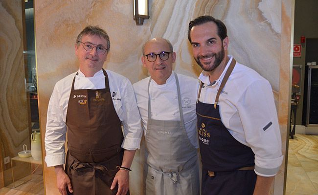 Andoni Luis Aduriz, Paco Pérez y Mario Sandoval en el Summit 2019