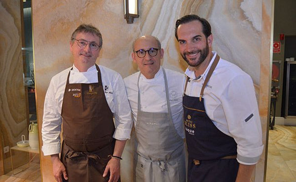 Andoni Luis Aduriz, Paco Pérez y Mario Sandoval en el Summit 2019