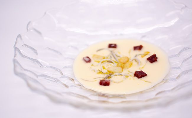 Angulas ibéricas con lomito ibérico Arturo Sánchez
