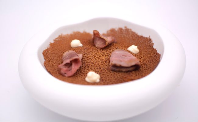 Arroz con costra de presa ibérica Arturo Sanchez