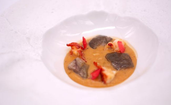 Nantua de Bogavante y Oreja de Cerdo Ibérico Arturo Sánchez