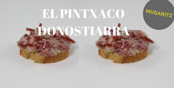 Pintxo de salchichón ibérico y txangurro
