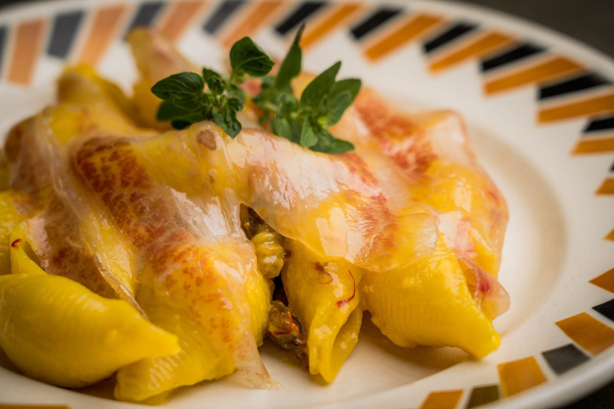 Pasta con papada y lágrima de cerdo ibérico de bellota